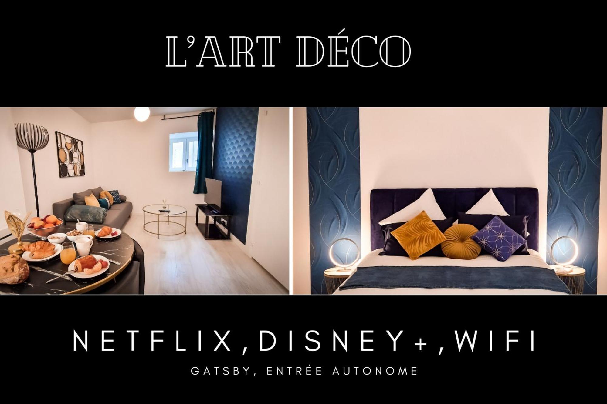 L'art Deco 3 Etoiles Wifi, Netflix, Disney, Coeur De Bastide Apartment *